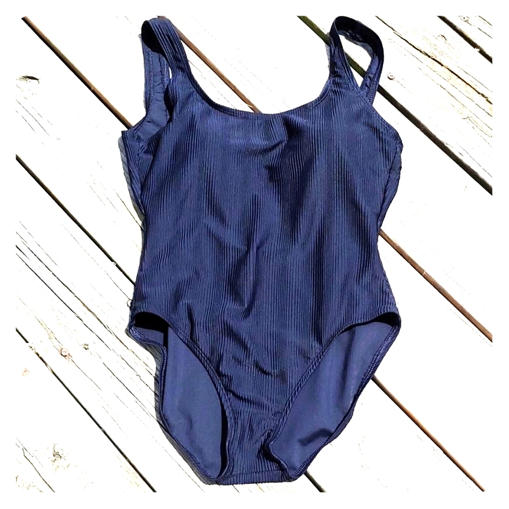 Catalina black one piece bathing suit